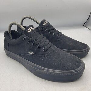 Vans Doheny Mens 8 Triple Black Sneaker Shoes Skateboarding Casual Walking